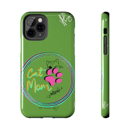 Guys here's another one of our Cutest "Cat Mom" Pet Designs (in a Light Green Base Color) Verision from the 'TPPG Collection' Line carries Several sizes of the "iPhone Series" Tough Phone Cases