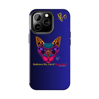 Cat Designs Phone Cases - iPhone/Samsung Galaxy & Google Pixel (Purple/Blue-Multi-Colored)