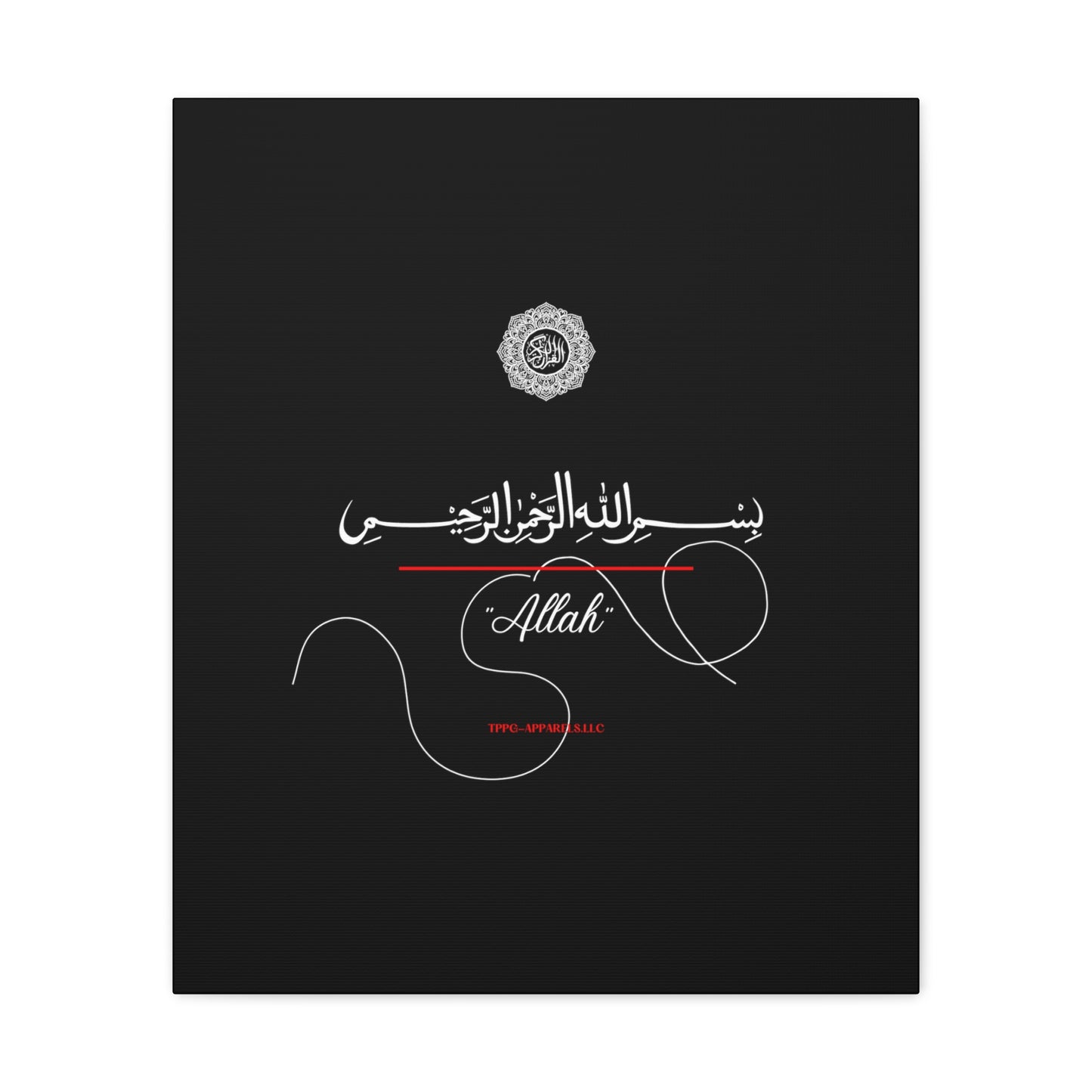 From our "TPPG Brand Arabic Faith Collection" - "Allah.." Canvas Gallery Wraps