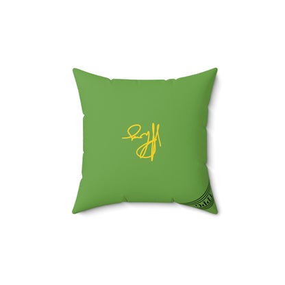 (Children) Spun Polyester ('1 side') Square Pillow (4 sizes-Forest Green Bgd) - By: "TPPG KIds Collection"