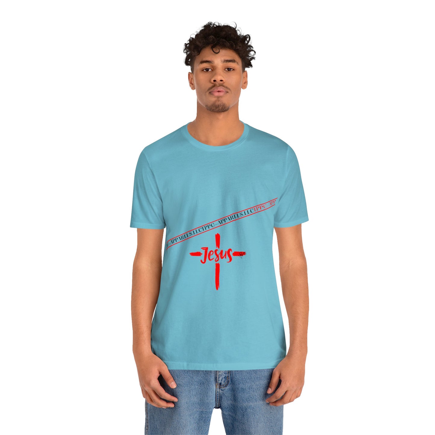 Unisex Jersey Short Sleeve Tee - 'Jesus/Faith' Design Style in Several colors