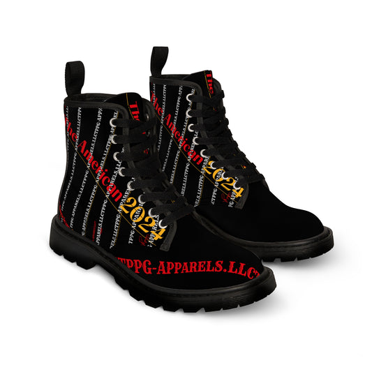 Men's Canvas "The American 2024" Designer Boots