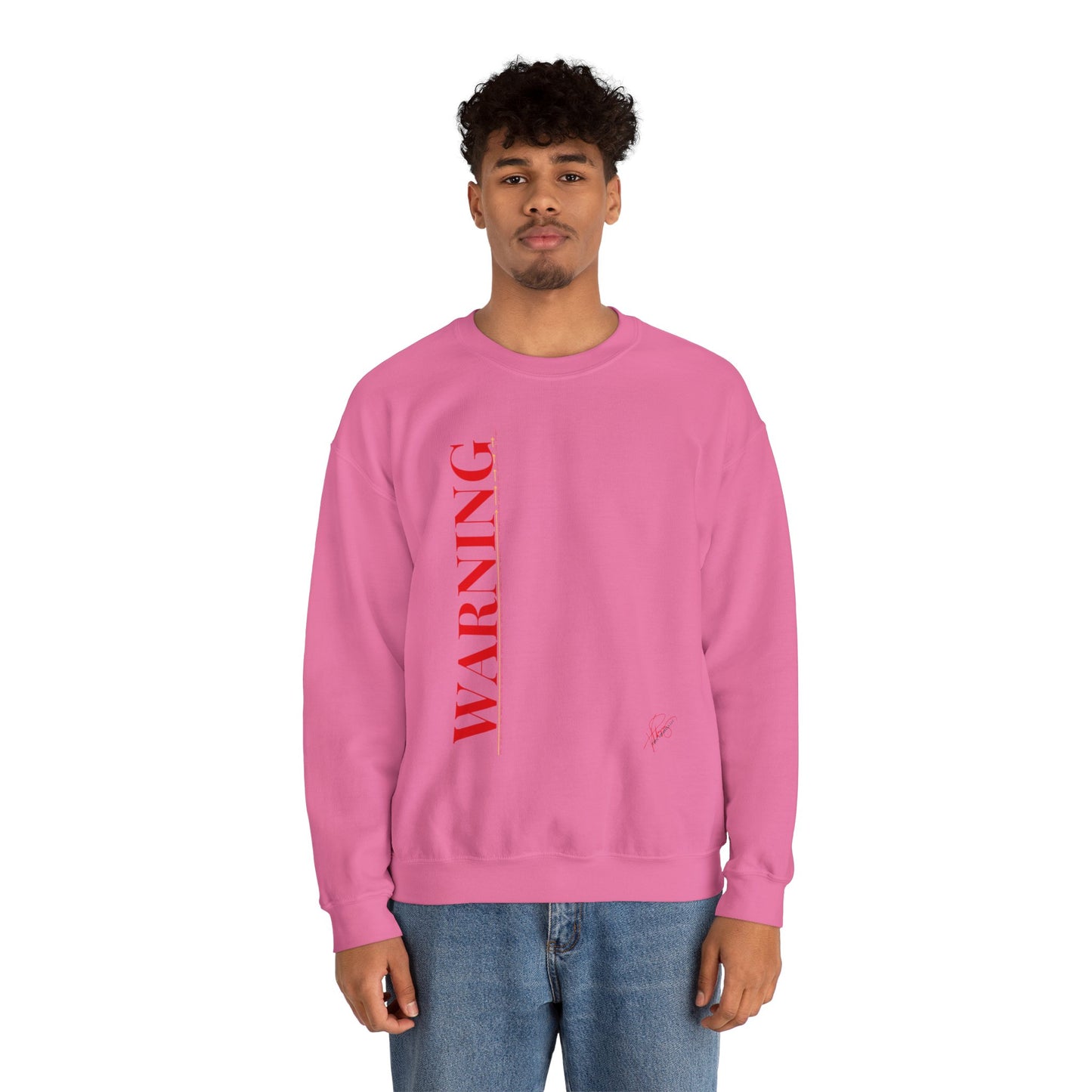 Crewneck Heavy Blend™('WARNING') Unisex Sweatshirt