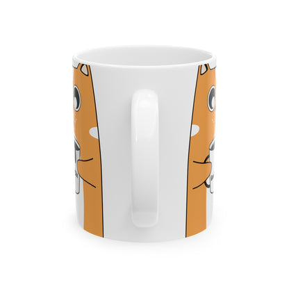 White Ceramic (Pet) Mug/Cup (11oz &15oz)