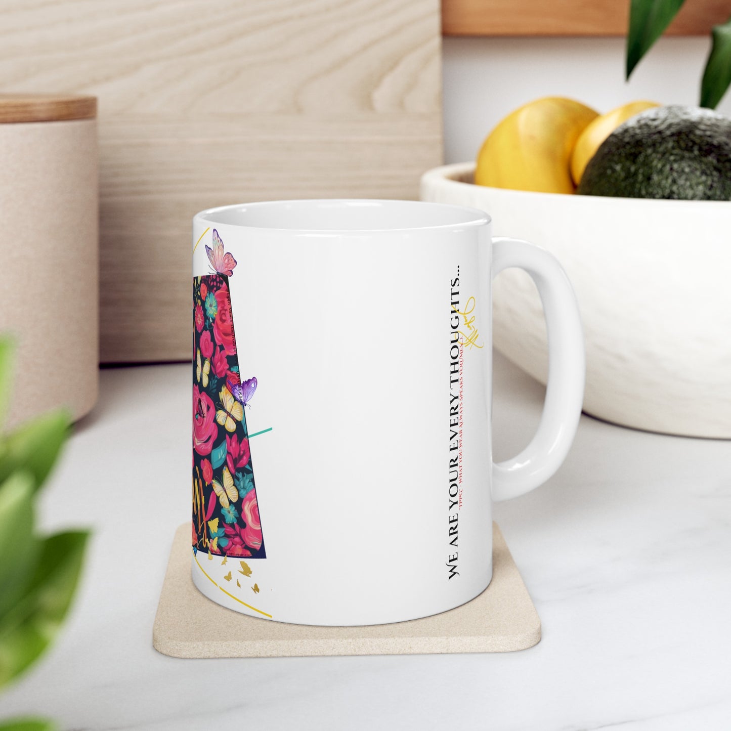 Vivid Bold "Happy Mom's Day" Floral Ceramic Mug - (11oz & 15oz)