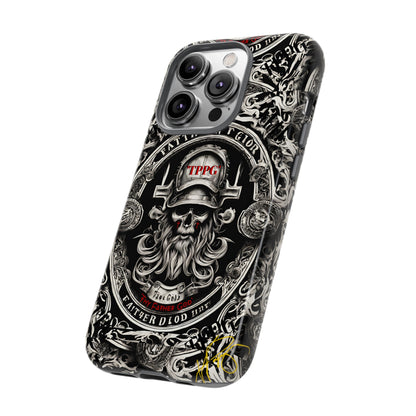 "Father God" iPhone/Google Pixel & Samsung Tough Phone Case (Black/Red & Grey)