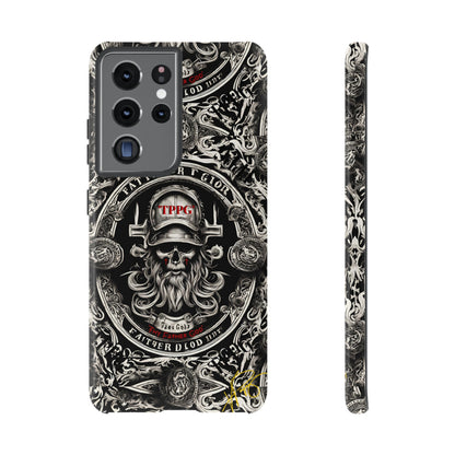 "Father God" iPhone/Google Pixel & Samsung Tough Phone Case (Black/Red & Grey)