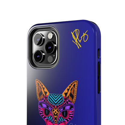 Cat Designs Phone Cases - iPhone/Samsung Galaxy & Google Pixel (Purple/Blue-Multi-Colored)