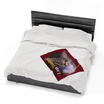 Velveteen "Pet" Plush Throw/ Blanket