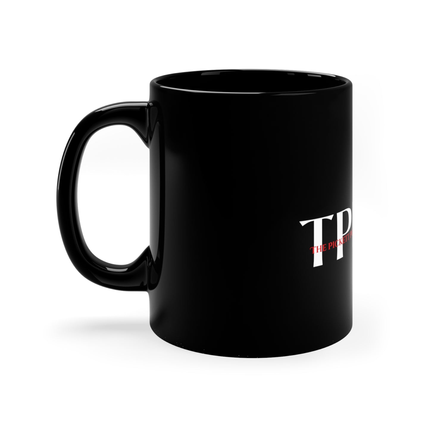 Sleek Style "TPPG Logo Brand" Designer Style from the "TPPG-Apparels Brand" - 11oz Black Glossy Style Mug