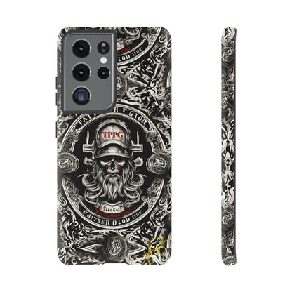 "Father God" iPhone/Google Pixel & Samsung Tough Phone Case (Black/Red & Grey)