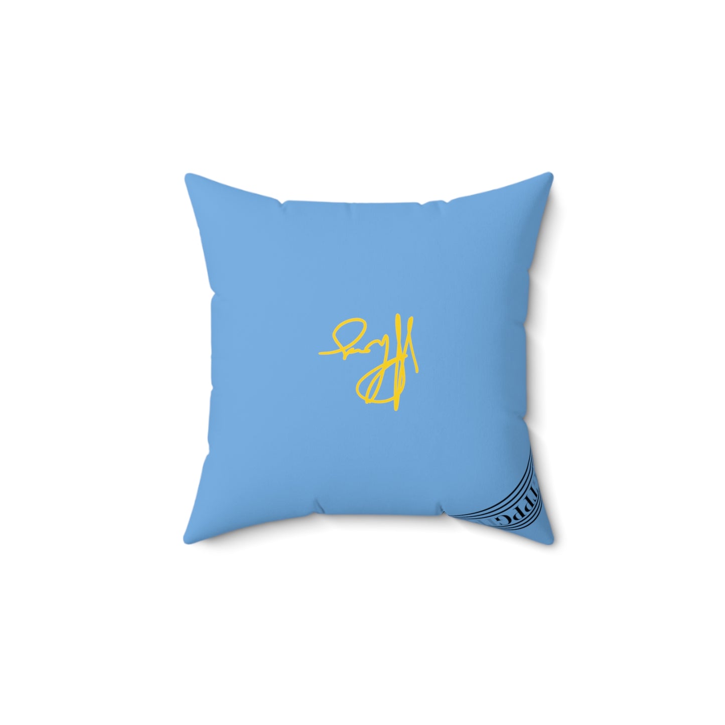 (Children) Spun Polyester ('1-side') Square Pillow (4 sizes-Lt. Blu Bgd) - By: "TPPG KIds Collection"