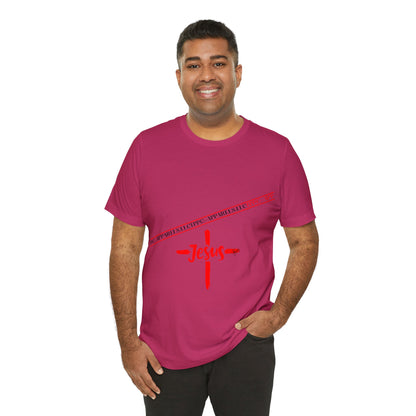 Unisex Jersey Short Sleeve Tee - 'Jesus/Faith' Design Style in Several colors