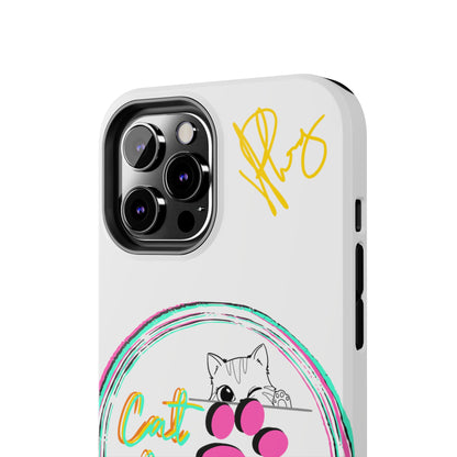 Guys Another one of our Cutest "Cat Mom" Pet Designs (in a White Base Color) Verision from the 'TPPG Collection' Line carries Several sizes of the "iPhone Series" Tough Phone Cases