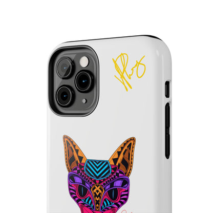 Cat Custom Designs Phone Cases - iPhone/Samsung Galaxy & Google Pixel (Multi-Colored White)