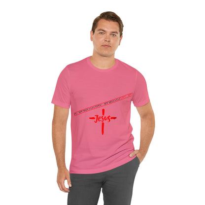 Unisex Jersey Short Sleeve Tee - 'Jesus/Faith' Design Style in Several colors