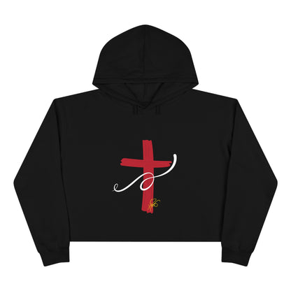 Crop "Cross" Hoodie