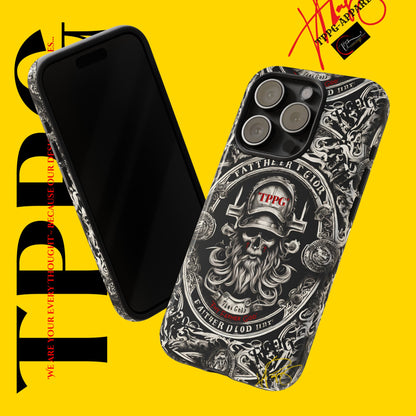 "Father God" iPhone/Google Pixel & Samsung Tough Phone Case (Black/Red & Grey)