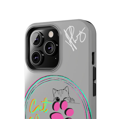 Here is another one of our Cutest "Cat Mom" Pet Designs (in a Light Grey Base Color) Verision from the 'TPPG Collection' Line carries Several sizes of the "iPhone Series" Tough Phone Cases