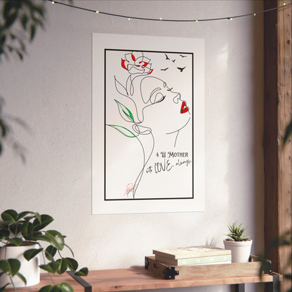 "Mother's Day" Vertical Matte Posters