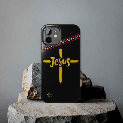 'iPhone Case' of A "Jesus/Faith" (Black)-Cute Cross Design 'TPPG Faith Collection'