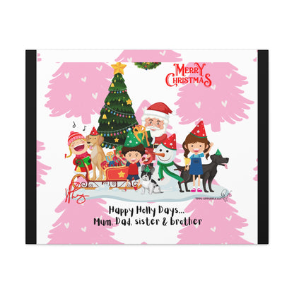 Holidays Time-"TPPG Brand Christmas Collection" - Canvas Gallery Wraps "- in Bold  familiar colors