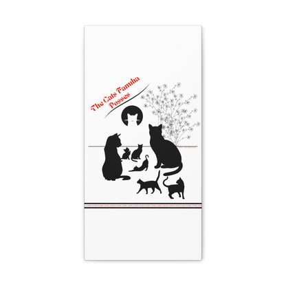 From our "TPPG Brand Pet Collection" - "The Cat Familia Posses.." Canvas Gallery Wraps in White