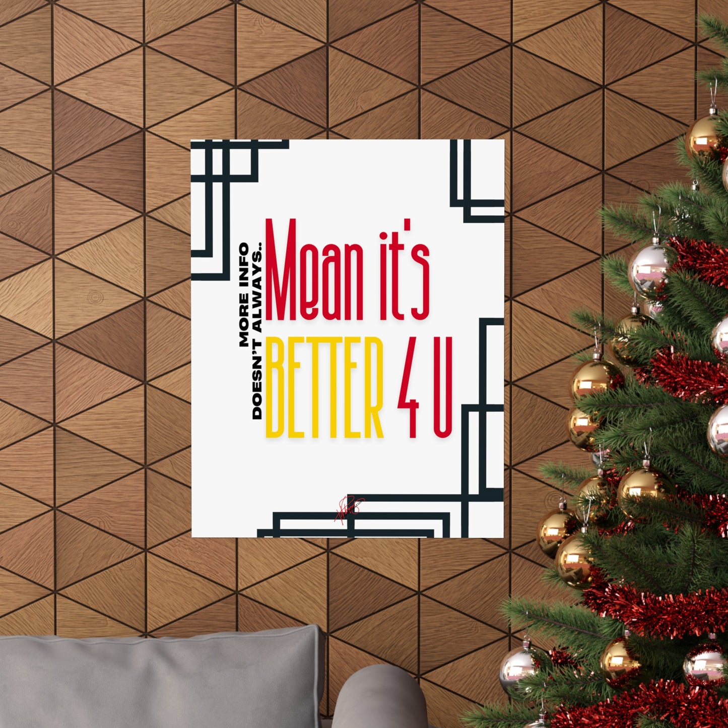 Vertical Poster "It’s Better 4U" (Matte)