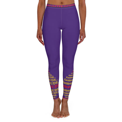 Our Sexy & Stylish (Purple) Women's "Gamer" Spandex Leggings By the "TPPG-Apparels" Stylish Brands in different available sizes