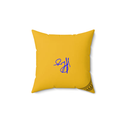 Children "I'm Sleepy Now" Square Pillow (4 sizes-Yellow)