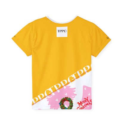 Kids (Yellow Base) 'Holiday/Christmas' Sports Jersey/Tee - By:"TPPG-Apparel" Juniors Collections