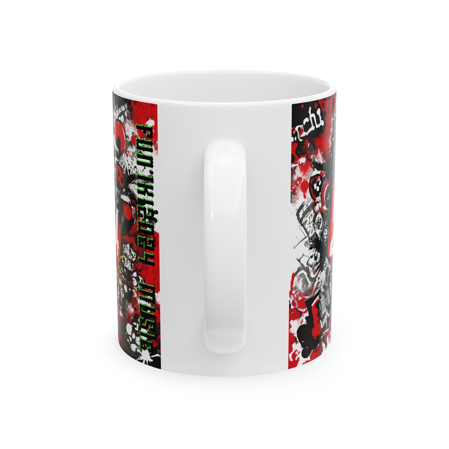 "Fun'iki2024" Ceramic Music Mug, (11oz, 15oz)