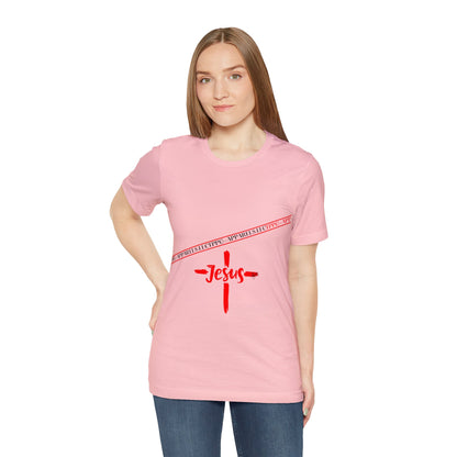 Unisex Jersey Short Sleeve Tee - 'Jesus/Faith' Design Style in Several colors