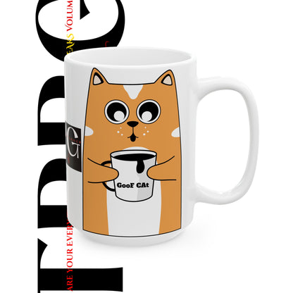 White Ceramic (Pet) Mug/Cup (11oz &15oz)