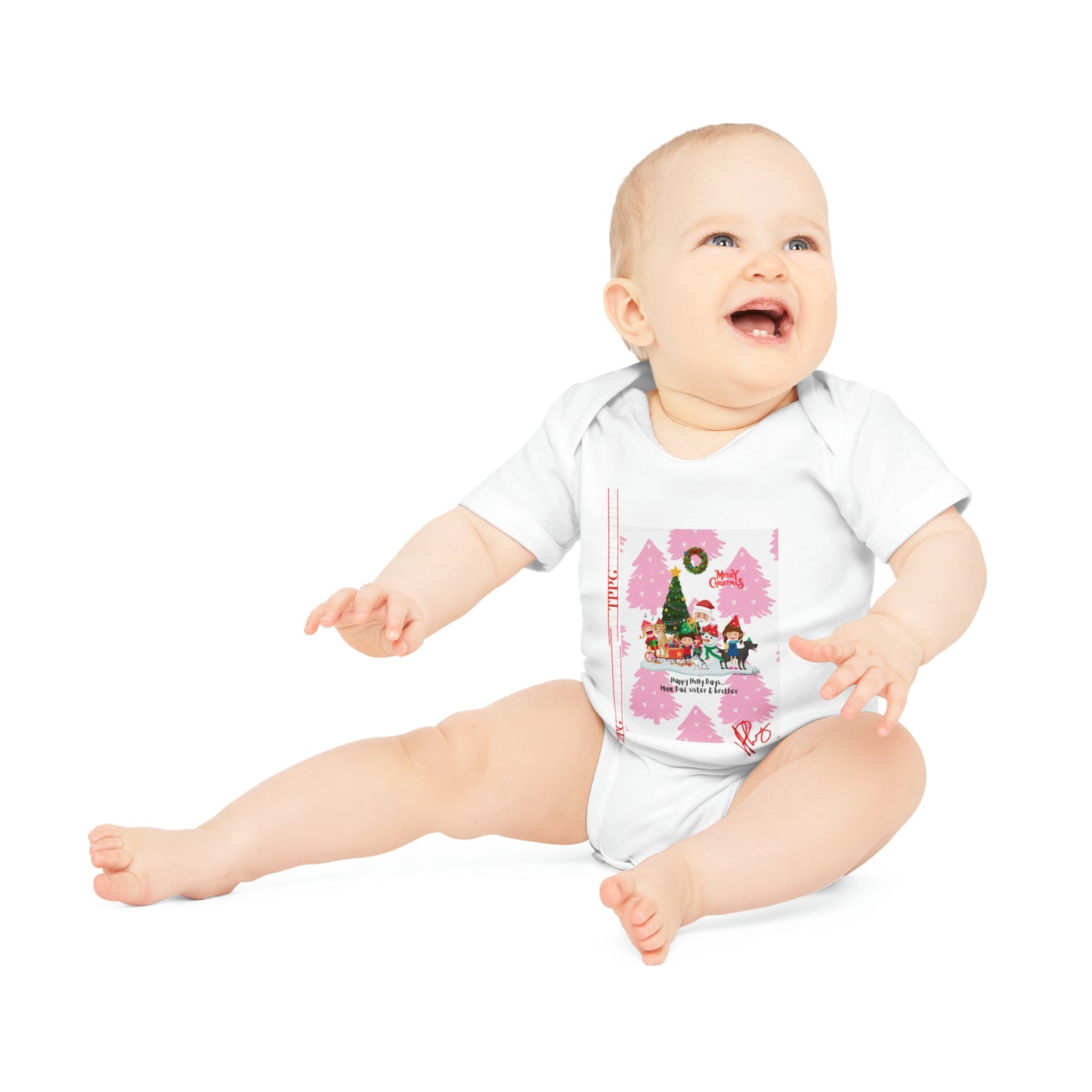 Comfortable, Colorful & Fun Apparels from "TPPG Baby Apparels Collection" Baby Organic Short Sleeve Bodysuit