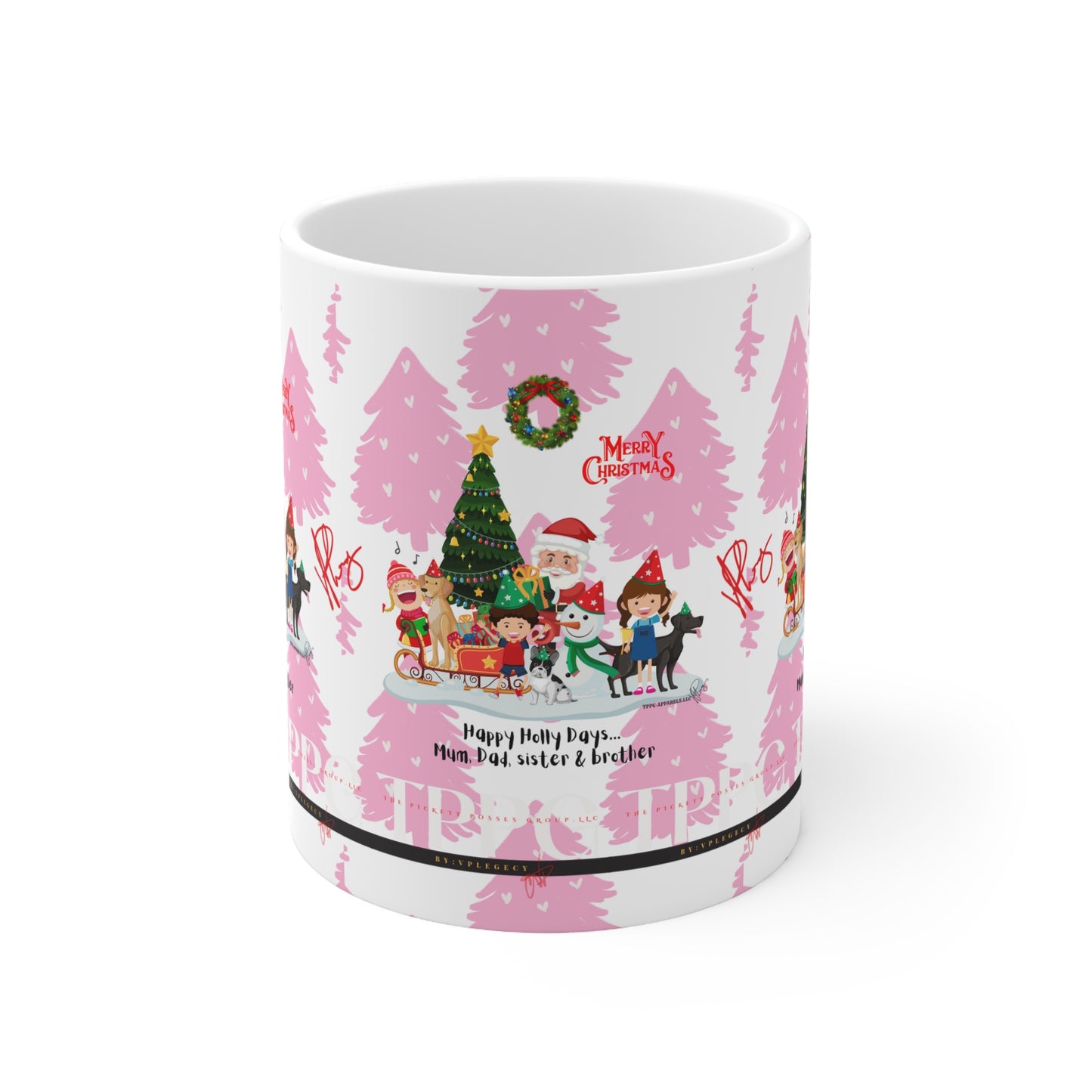 11oz Holiday Ceramic from él "TPPG-Apparels" Christmas Collection