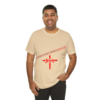 Unisex Jersey Short Sleeve Tee - 'Jesus/Faith' Design Style in Several colors