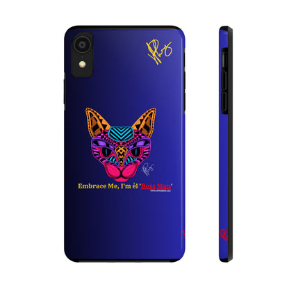 Cat Designs Phone Cases - iPhone/Samsung Galaxy & Google Pixel (Purple/Blue-Multi-Colored)