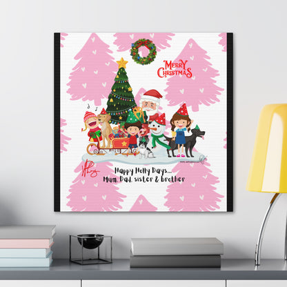 Holidays Time-"TPPG Brand Christmas Collection" - Canvas Gallery Wraps "- in Bold  familiar colors