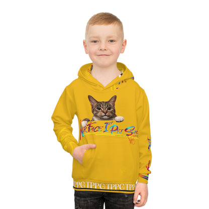 Kids/Children's (Golden Yellow) "TPPG Pet" Hoodie/Sweatshirt in 6 sizes