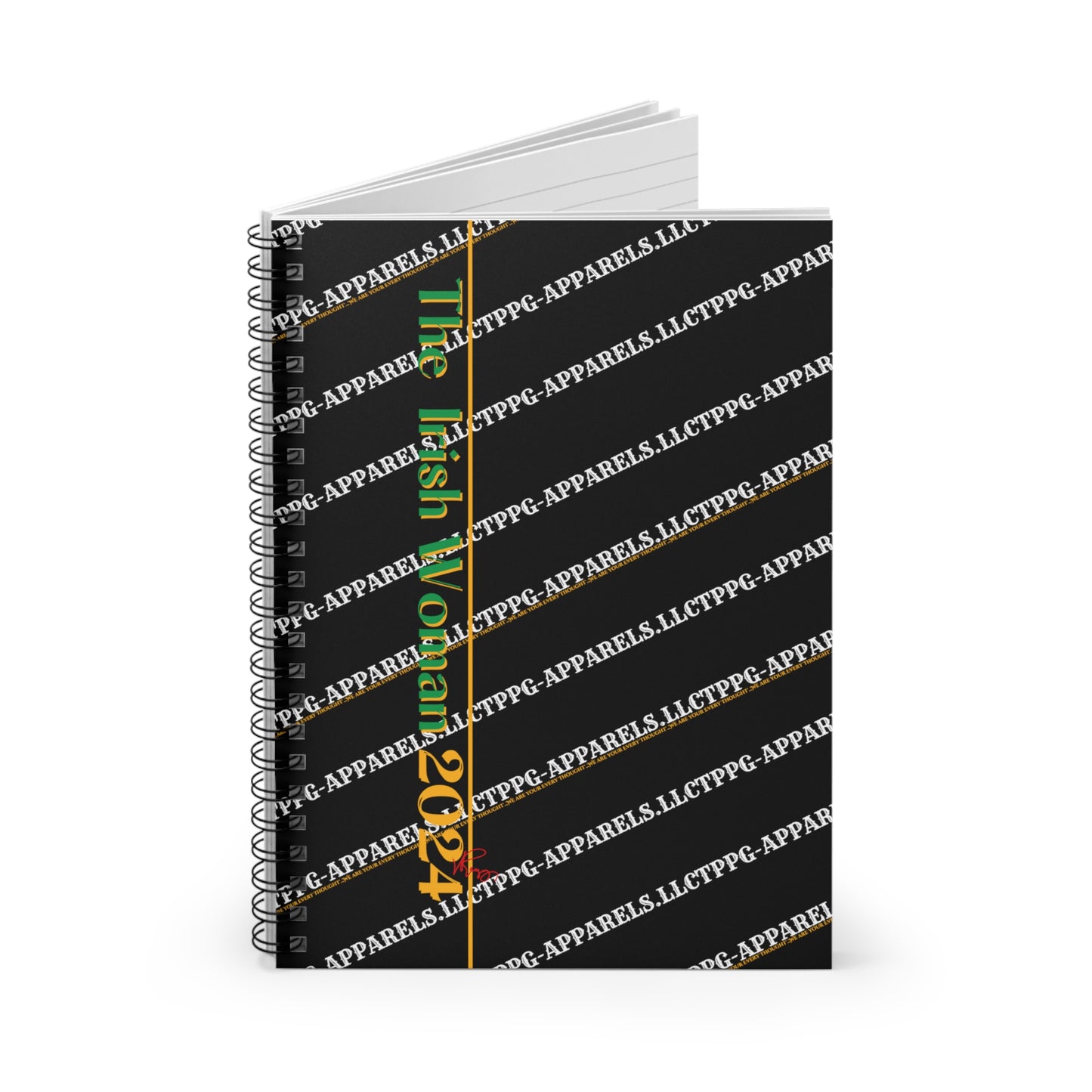 "The Irish Woman 2024"- Spiral Ruled Line Notebook