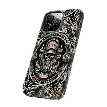 "Father God" iPhone/Google Pixel & Samsung Tough Phone Case (Black/Red & Grey)