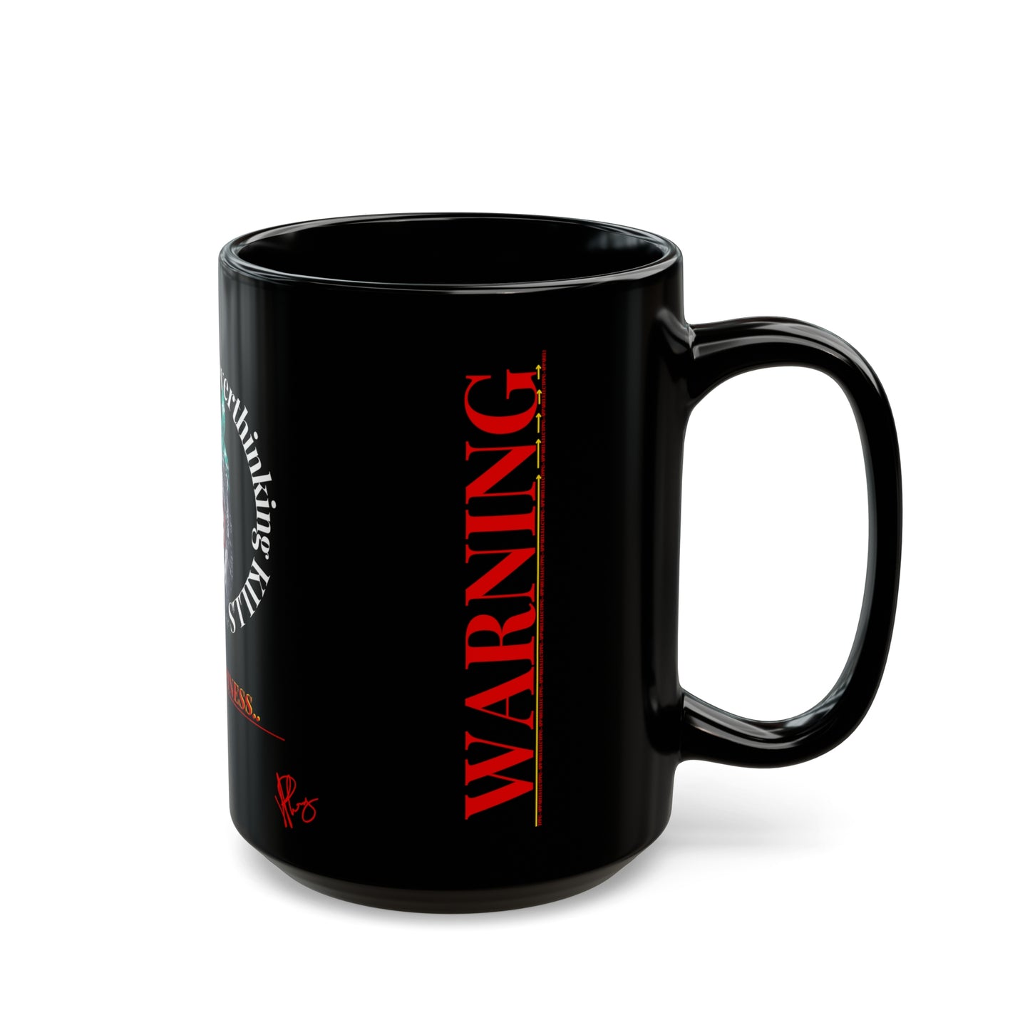 Black (WARNING) Mug (Sizes: 11oz & 15oz)