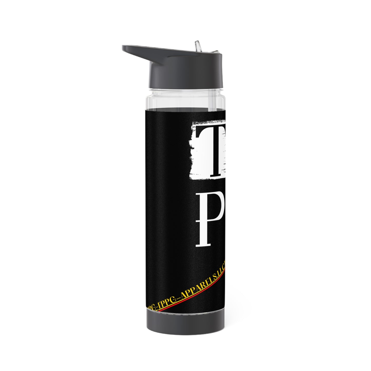 Clear 25oz Sleek "TPPG 2024" INFUSER Water Bottle by the "TPPG-Apparels" Collection