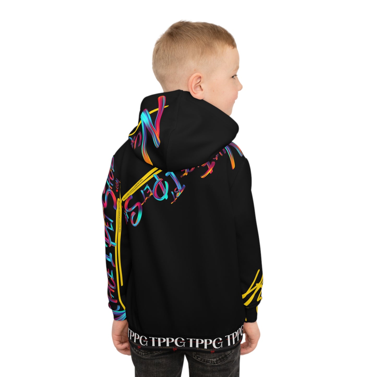 Kids/Children's (Black) "TPPG Pet" Hoodie/Sweatshirt in 6 sizes