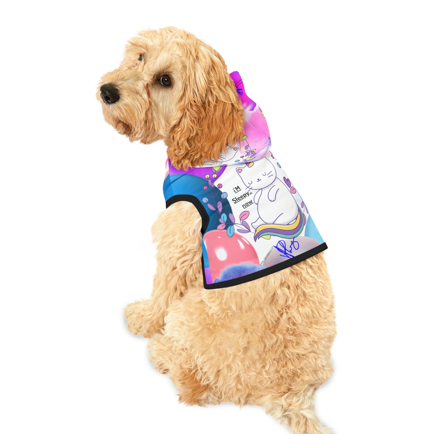 (Fun - "I'm Sleepy NOW") Pet Hoodie by "TPPG-Apparels" Pet Collections