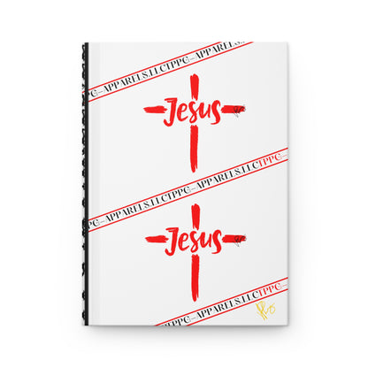 150 Lined pgs/75 Sheets - 'Jesus' Matte Hardcover Journal