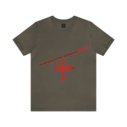 Unisex Jersey Short Sleeve Tee - 'Jesus/Faith' Design Style in Several colors