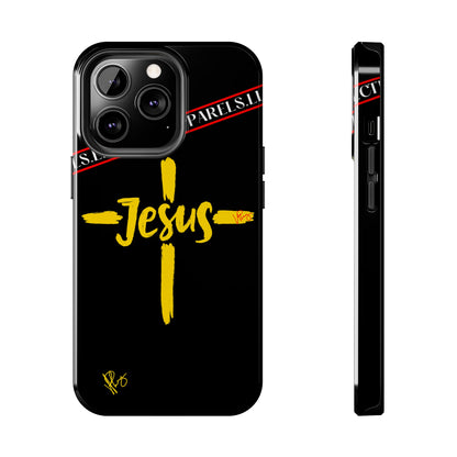 'iPhone Case' of A "Jesus/Faith" (Black)-Cute Cross Design 'TPPG Faith Collection'