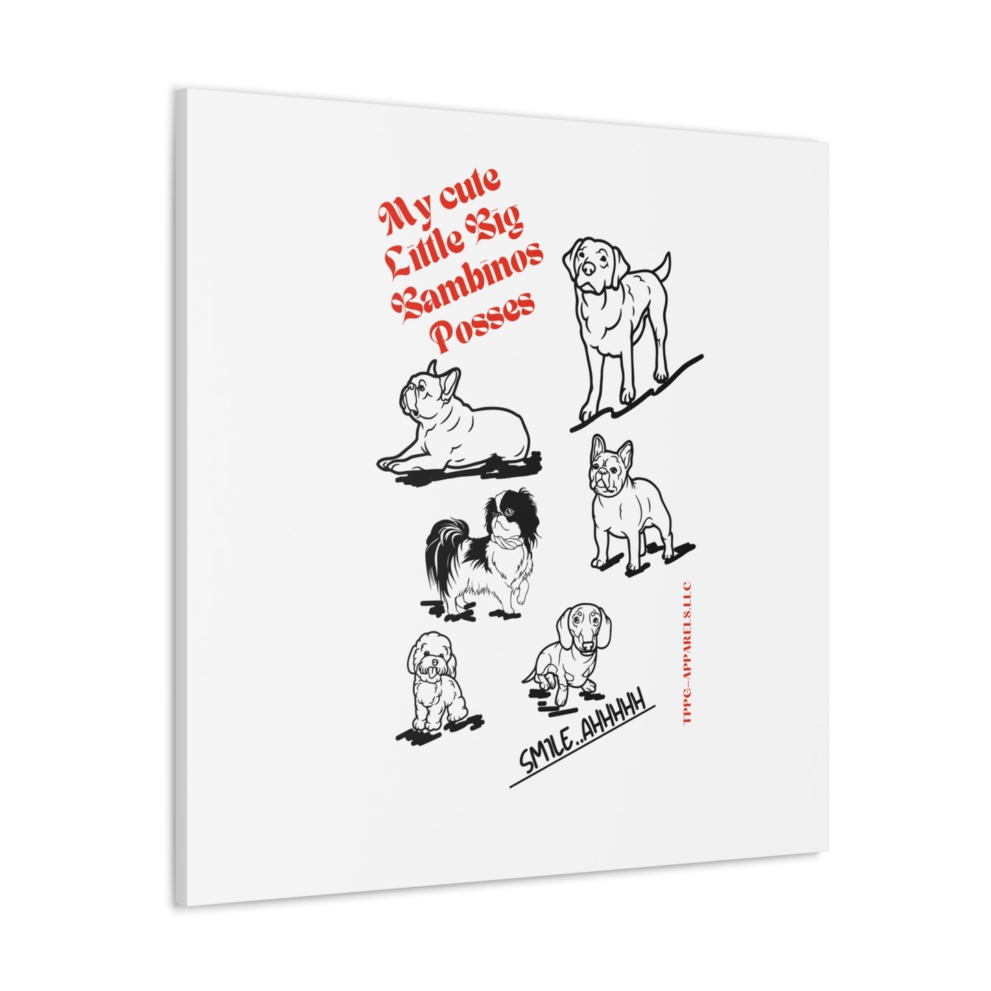 From our "TPPG Brand Pet Collection" - Canvas Gallery Wraps in White